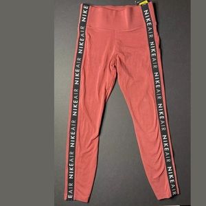 NEW Nike Air Elastic High Waist Side Logo Pant S